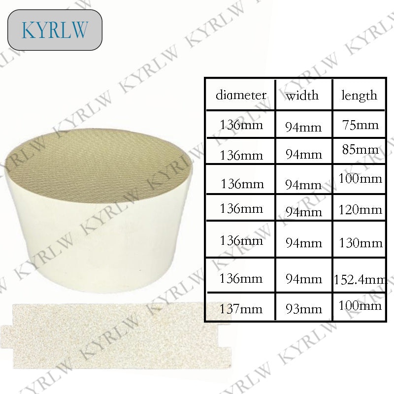 Ceramic Oval Honeycomb Three-Way Catalytic Converter for Exhaust Systems – Engineered for Euro3/4/5/6 Emission Standard Compliance