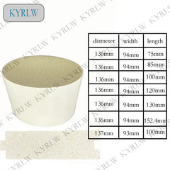Ceramic Oval Honeycomb Three-Way Catalytic Converter for Exhaust Systems – Engineered for Euro3/4/5/6 Emission Standard Compliance