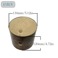 FOR Porsche EURO 6 Catalytic Converter Metal 130*120mm 3 Cores Three Way Round Universal Catalytic Converter Honeycomb Catalysts