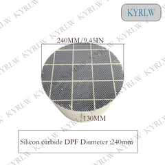 Diameter 240*130mm Diesel Engine Sic DPF Silicon Carbide Diesel particulate filter Silicon Carbide Catalytic Converter FOR Diesel Engine Exhaust Gas