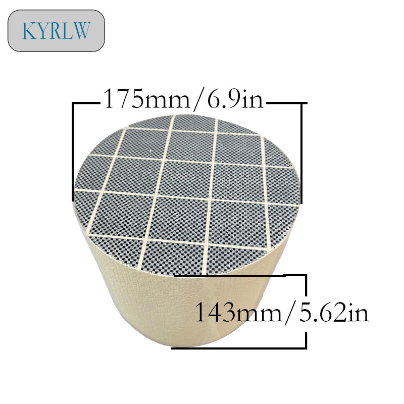 175*143mm 200cpsi High Quality New Low Pressure Loss Catalytic Diesel Particulate Filter Universal Purpose Silicon Carbide DPF