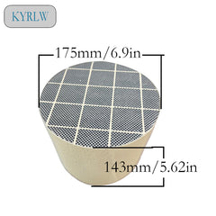 175*143mm 200cpsi High Quality New Low Pressure Loss Catalytic Diesel Particulate Filter Universal Purpose Silicon Carbide DPF