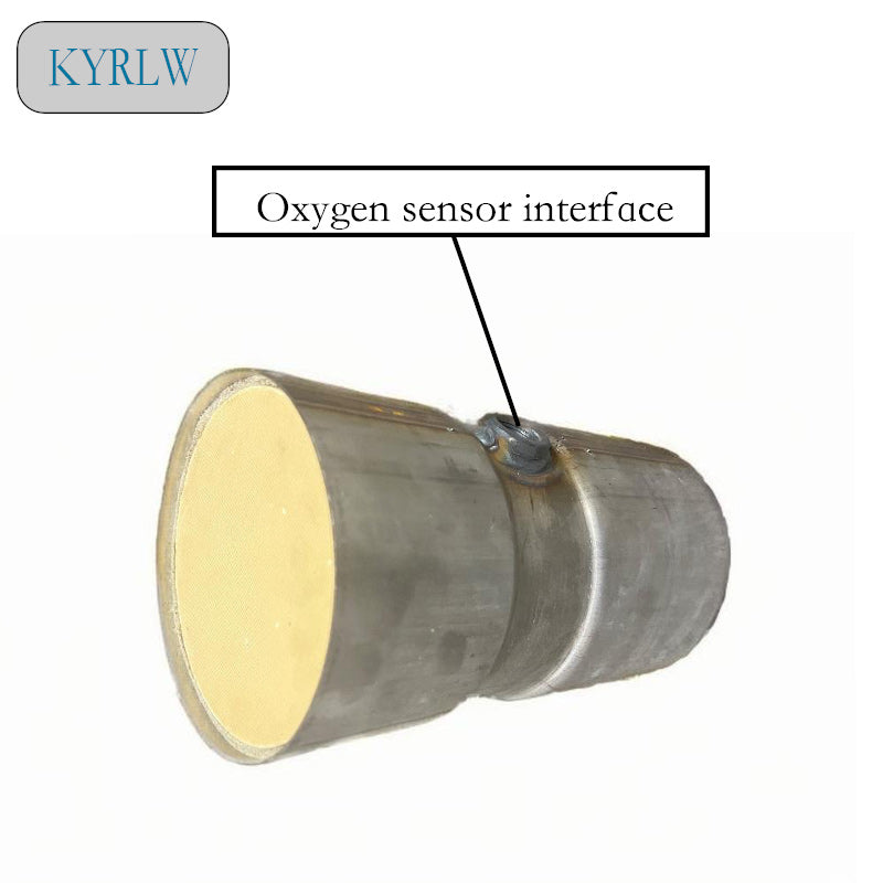 Ceramic catalyst converter with Metal shell include Oxygen sensor interface