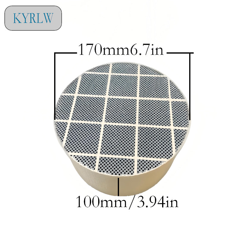170*100mm 200cpsi High Quality New Low Pressure Loss Catalytic Diesel Particulate Filter Universal Purpose Silicon Carbide DPF