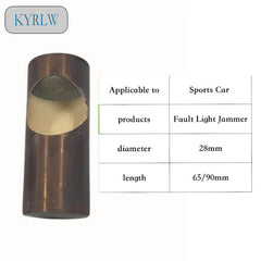 Sports Car Jammer Fault Light Jammer 28*65mm Metal Catalytic Converter Exhaust System