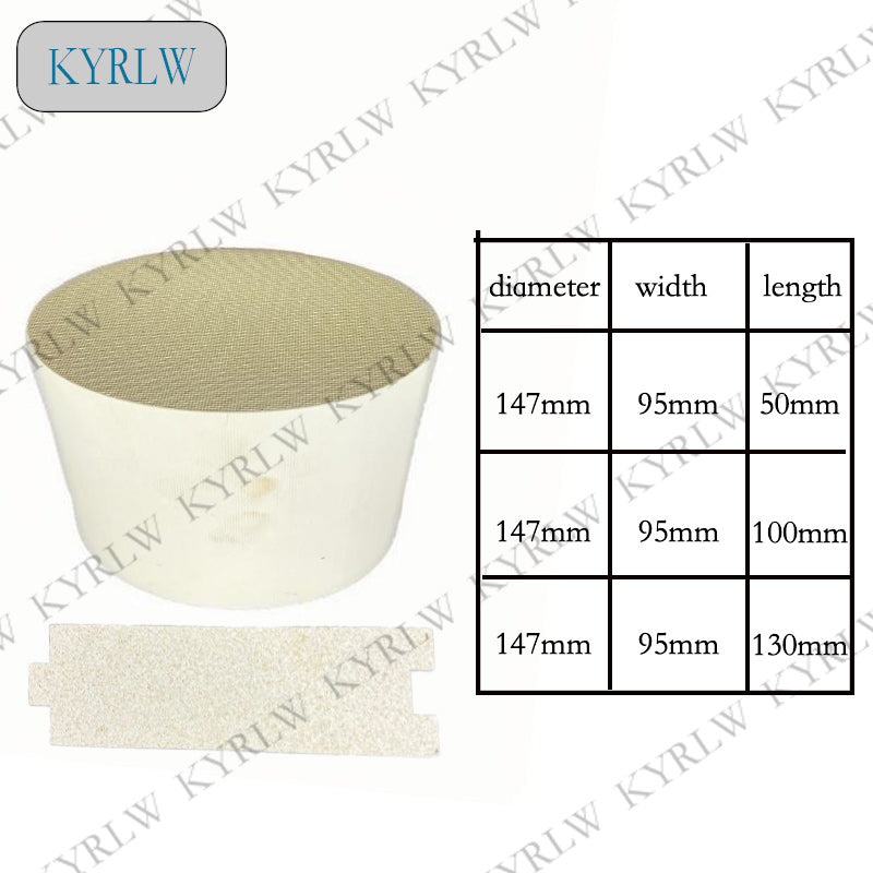 Ceramic Oval Honeycomb Three-Way Catalytic Converter for Exhaust Systems – Designed for Euro3/4/5/6 Emission Standard Compliance