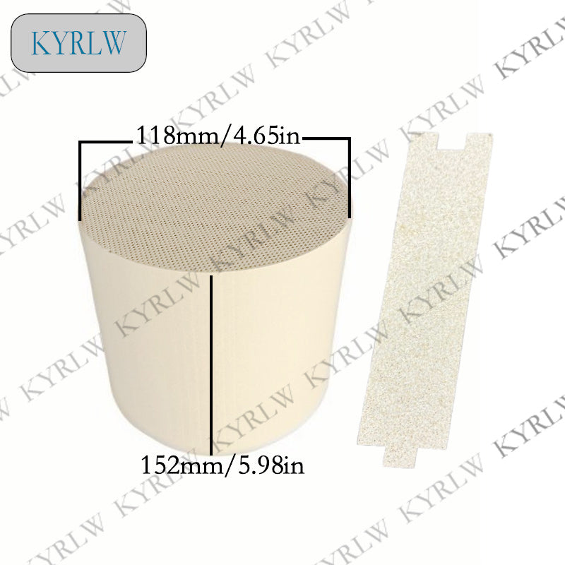 Ceramic Gasoline Particle Filters Designed for Standard Petrol Engine Exhaust 118*152mm