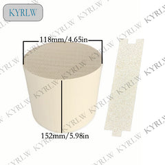 Ceramic Gasoline Particle Filters Designed for Standard Petrol Engine Exhaust 118*152mm